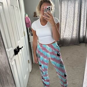 Tie-Dye Joggers with Yin Yang Design Urban Outfitters